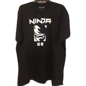 Ninja Tyler Blevins Shirt Mens 3XL Black Twitch Streamer Kanji Logo Graphic Tee